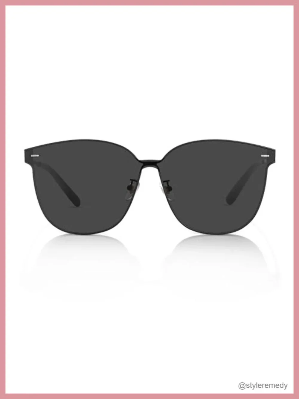 Women's Oversized Square Sunglasses UV400 Polarized Metal Frame
